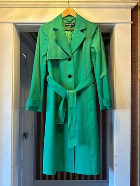 Karl Lagerfeld Teal Green Tailored Coat NWOT